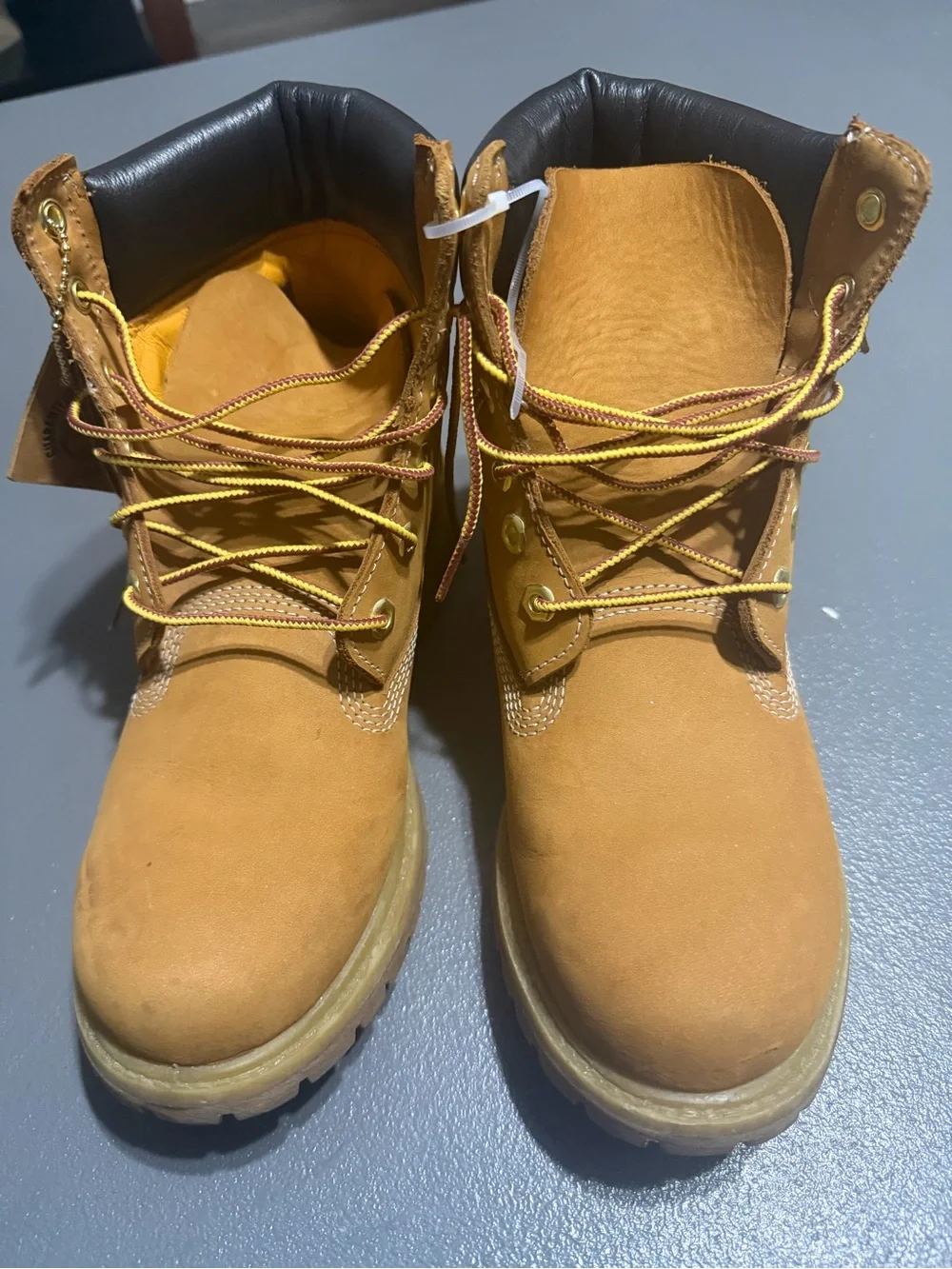 Timberland Kids Wheat/Tan Lace-Up Leather Boots